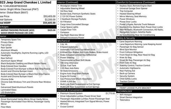 JEEP GRAND CHEROKEE 2023 1C4RJKBG8P8830408 image